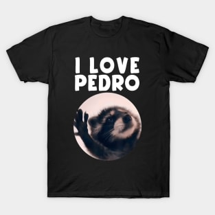 Funny I Love Pedro Dance Raccoon Meme Humorous Memes T-Shirt